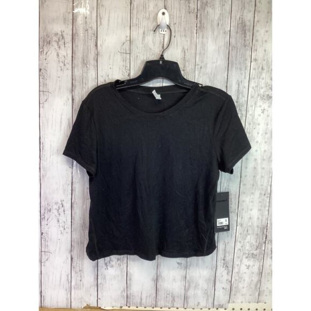 Classic Fit Cotton Blend Tee Black Size Small